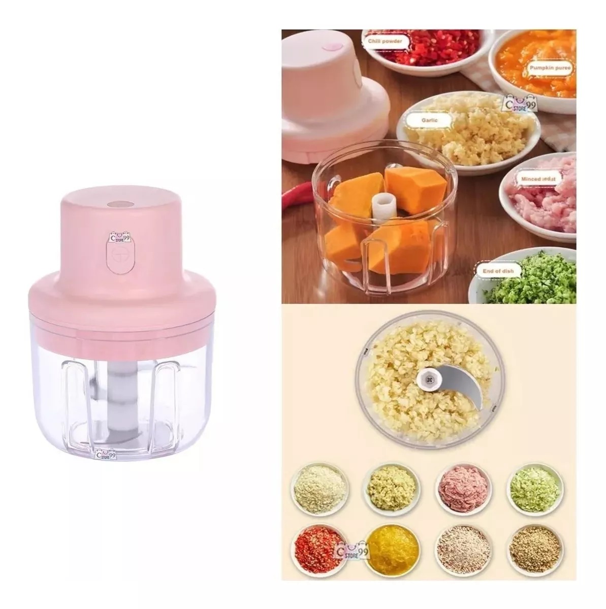 Mini Picador + Licuadora Portatil